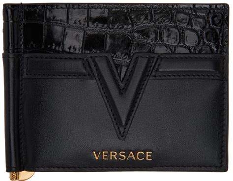 versace money clip gold|versace wallets.